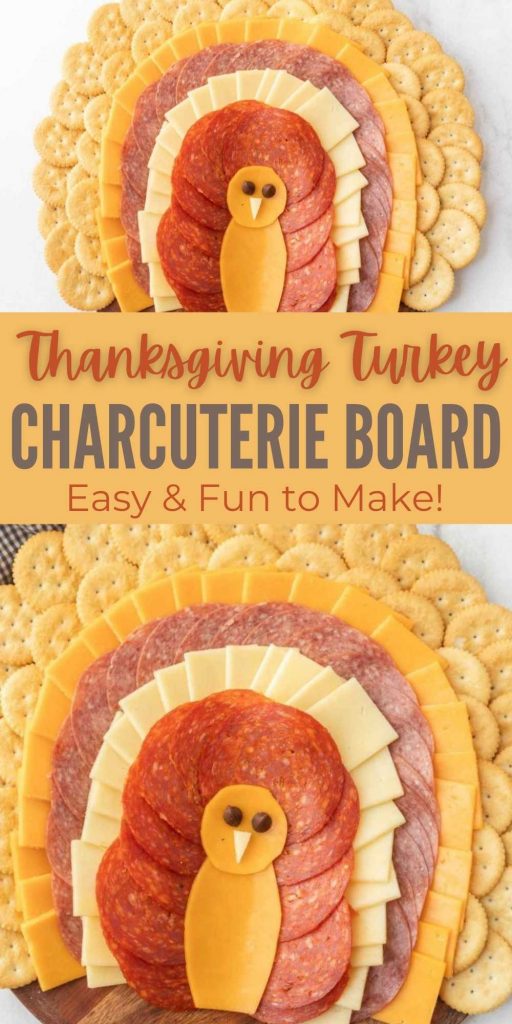 Thanksgiving Turkey Charcuterie Board - Eating on a Dime