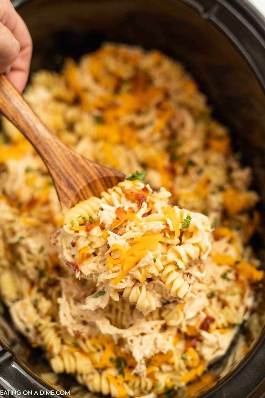 Crock Pot Chicken Bacon Ranch Pasta Recipe