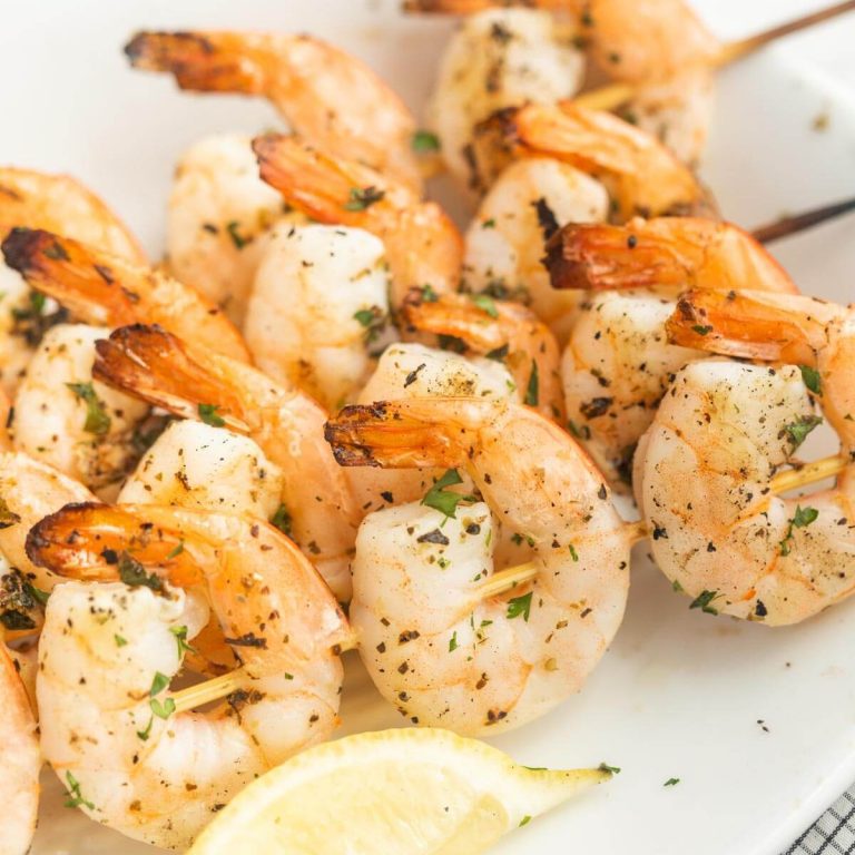 Grilled Shrimp Skewers - Eating on a Dime