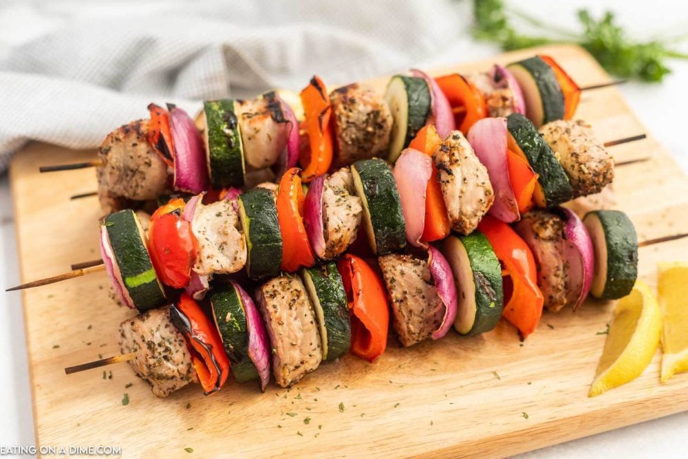 Grilled Pork Kabobs - Easy Grilled Kabobs