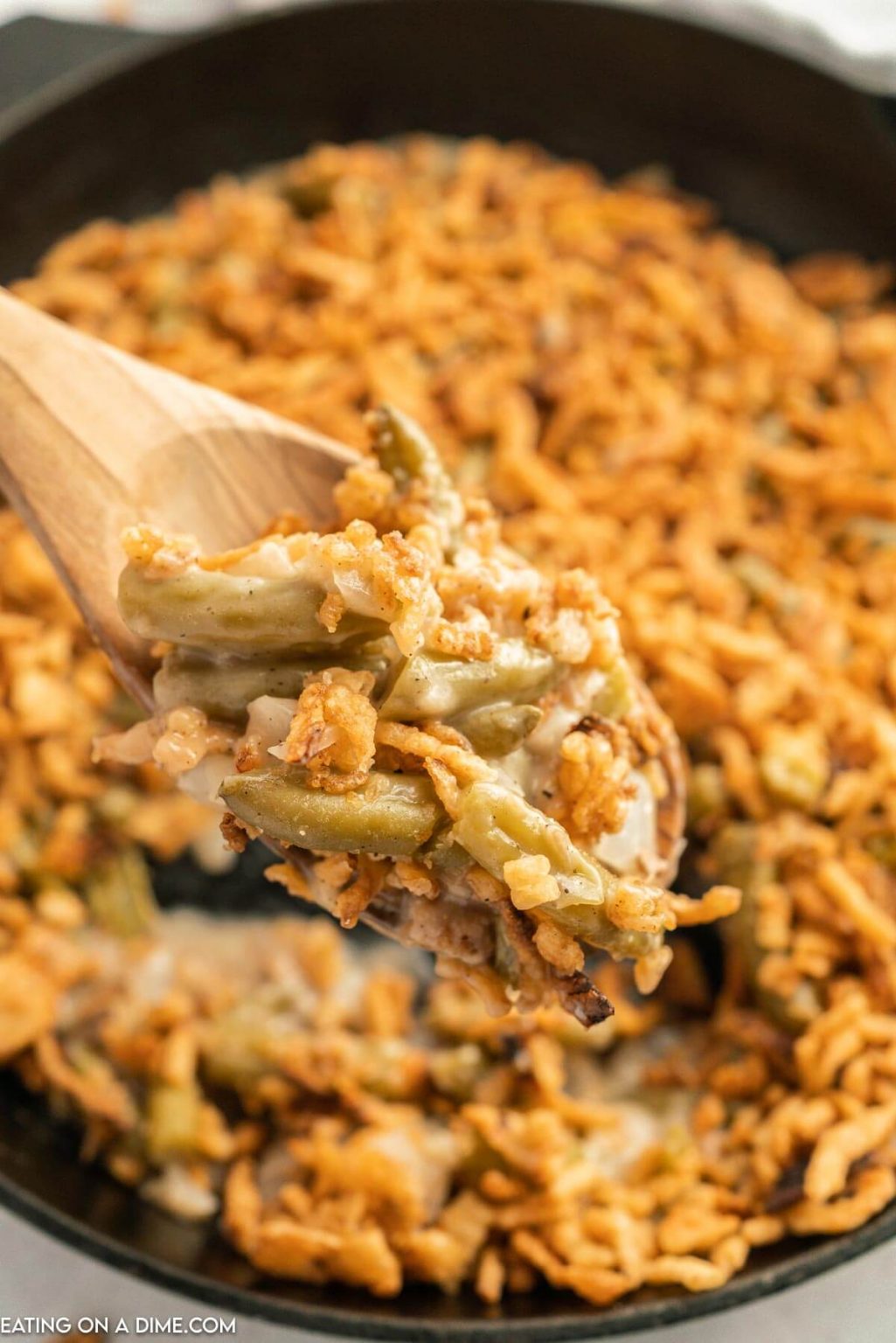 Skillet Green Bean Casserole Recipe - Eating on a Dime