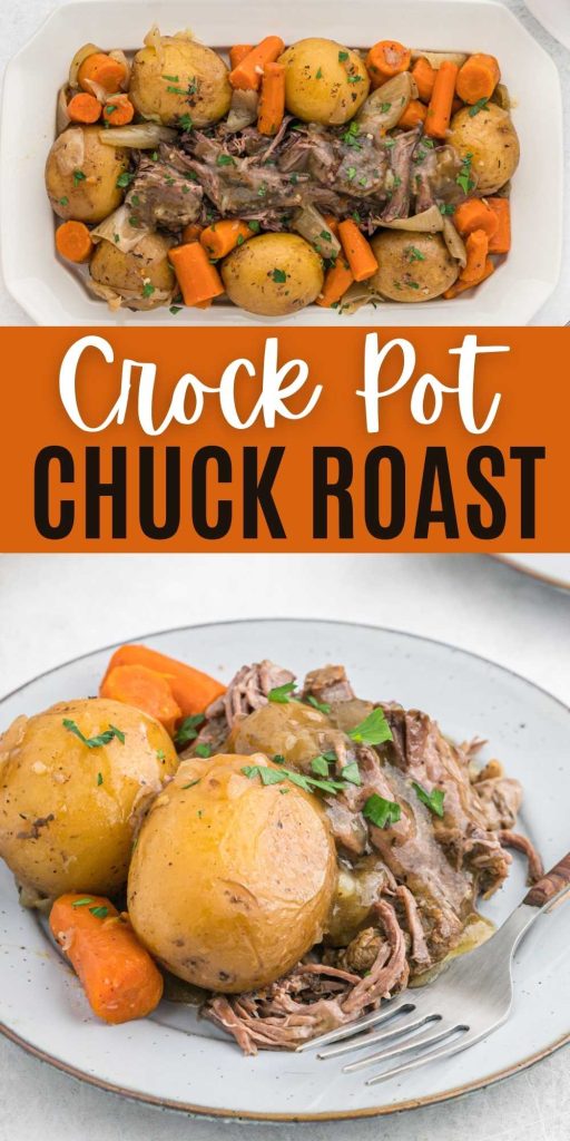 Crock Pot Chuck Roast Recipe - Eating on a Dime