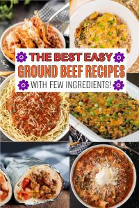 Easy Ground Beef recipes with few ingredients - Eating on a Dime