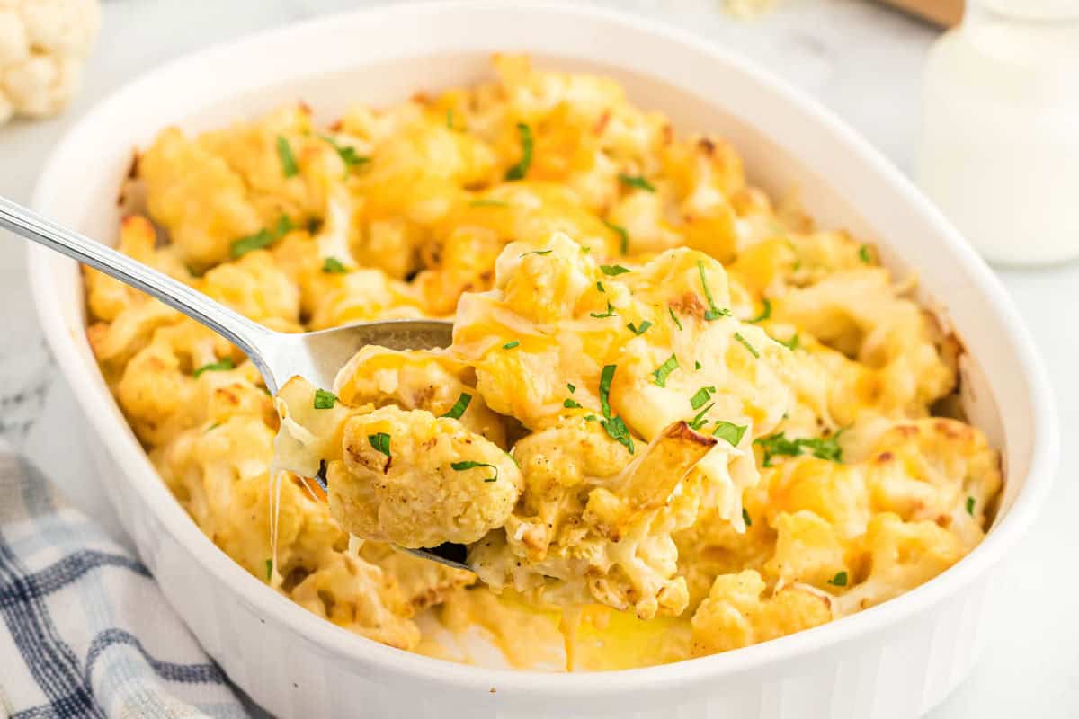 Cauliflower au Gratin - Eating on a Dime