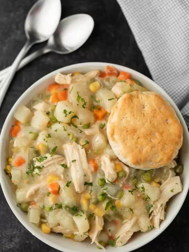 Best Ever Crock Pot Chicken Pot Pie! - Eating on a Dime