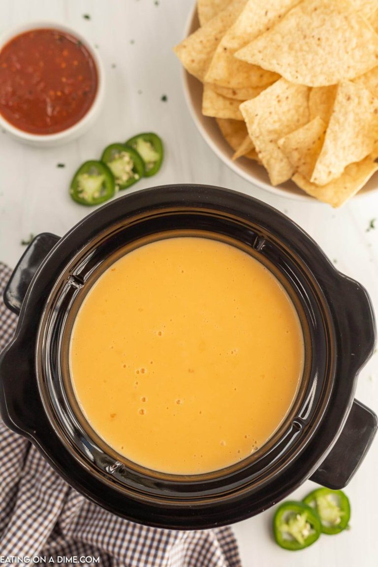 Crock Pot Nacho Cheese Sauce Recipe - Eating On A Dime