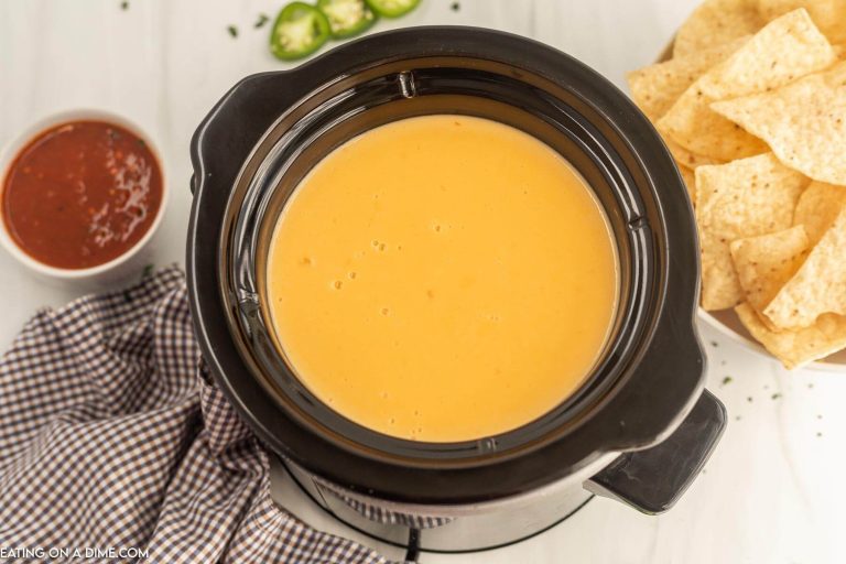 Crock Pot Nacho Cheese Sauce Recipe - Eating On A Dime