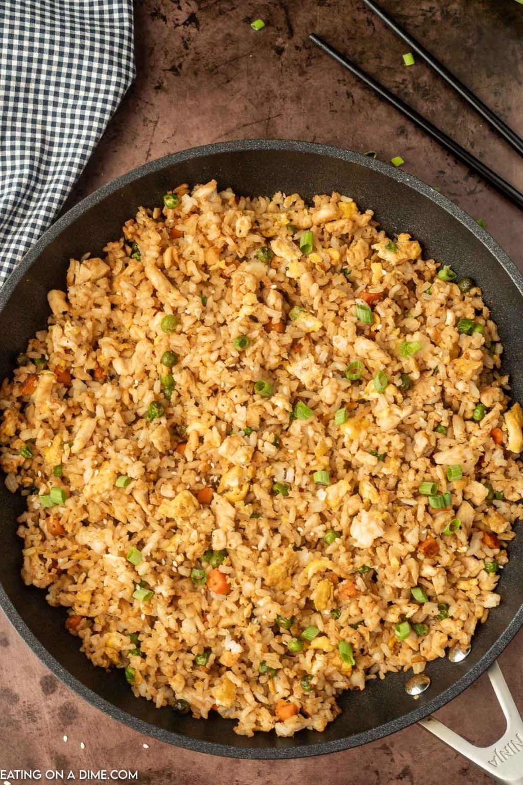 Easy Chicken Fried Rice Recipe - Eating on a Dime