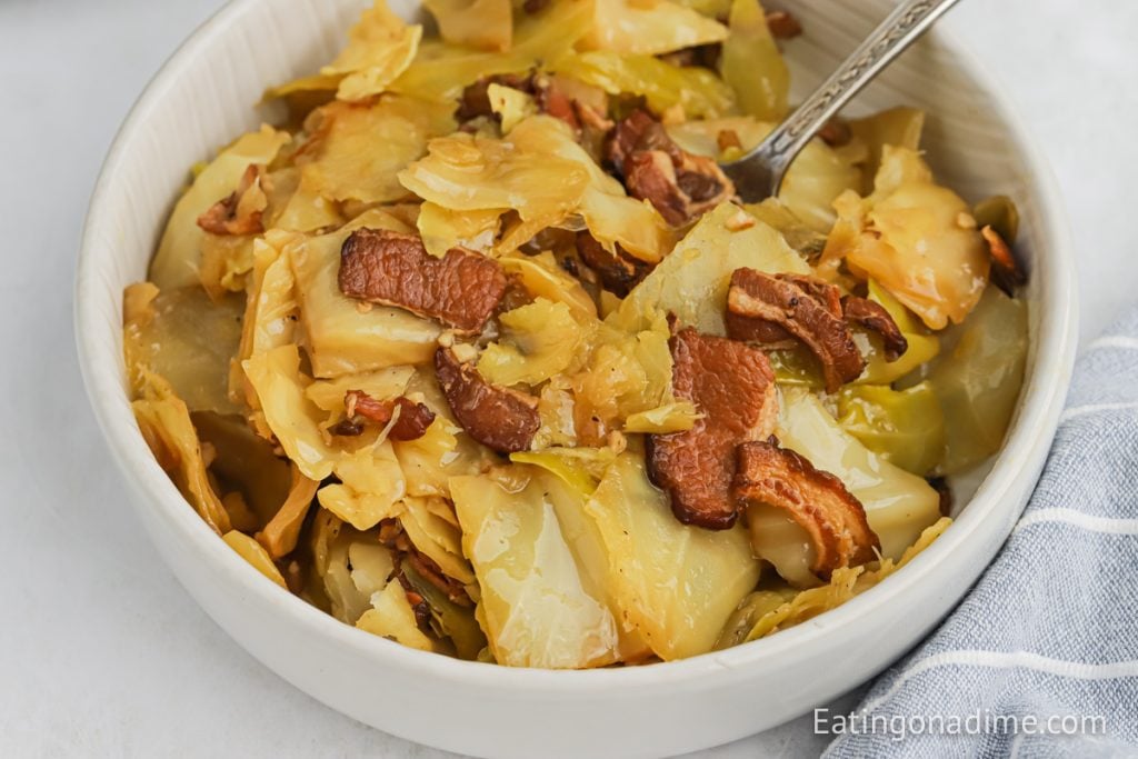 Slow Cooker Cabbage - Eating on a Dime