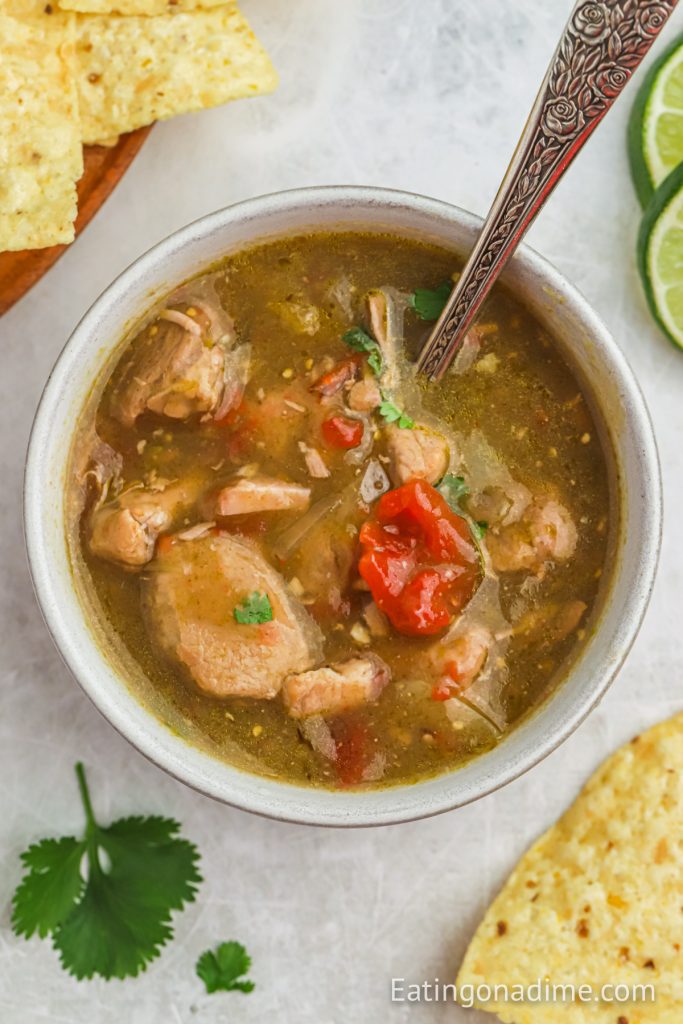 Crock Pot Chile Verde Recipe - Eating on a Dime