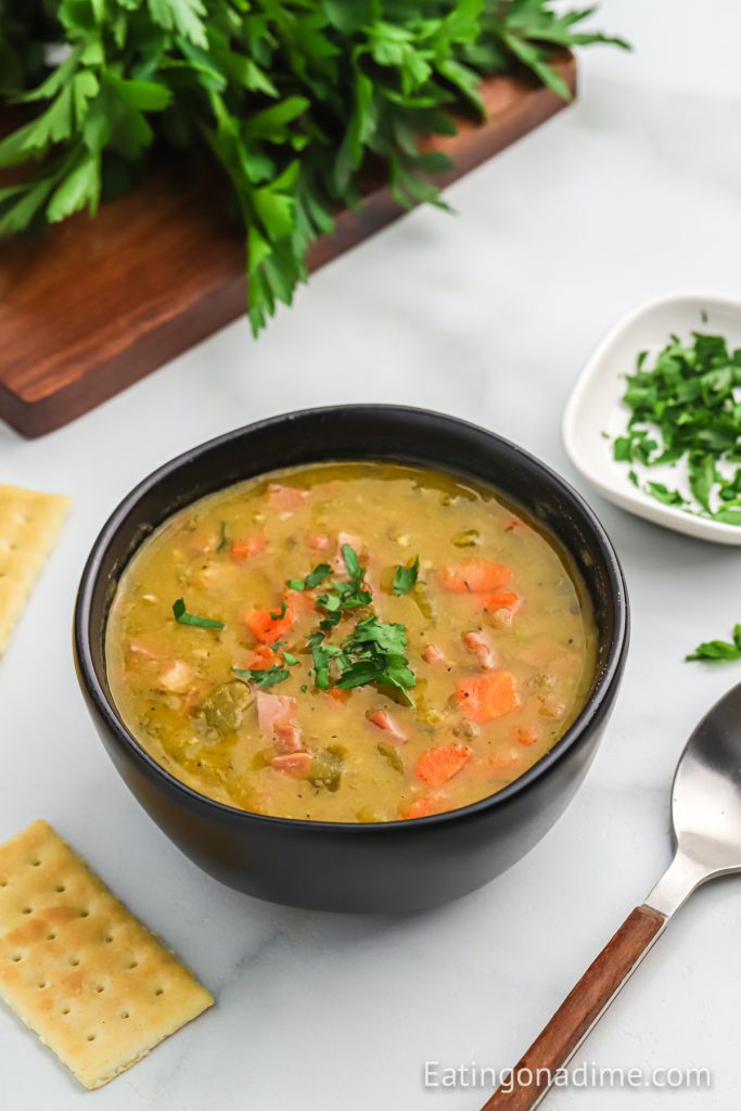 Crock Pot Split Pea Soup recipe - Eating on a Dime