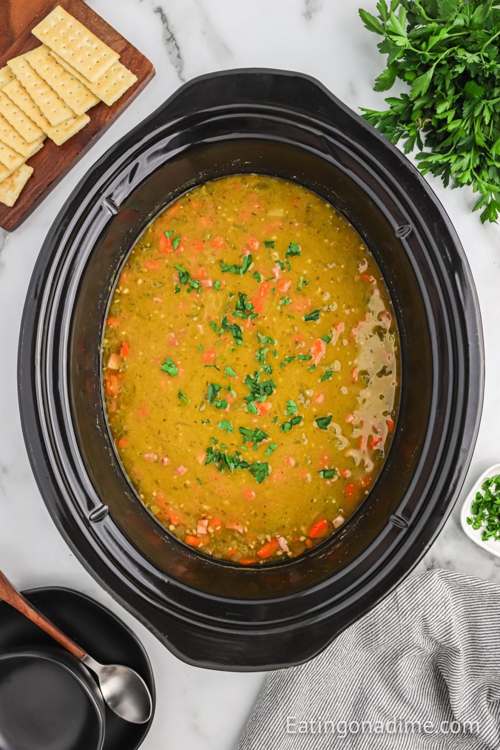 Crock Pot Split Pea Soup Recipe - Eating On A Dime