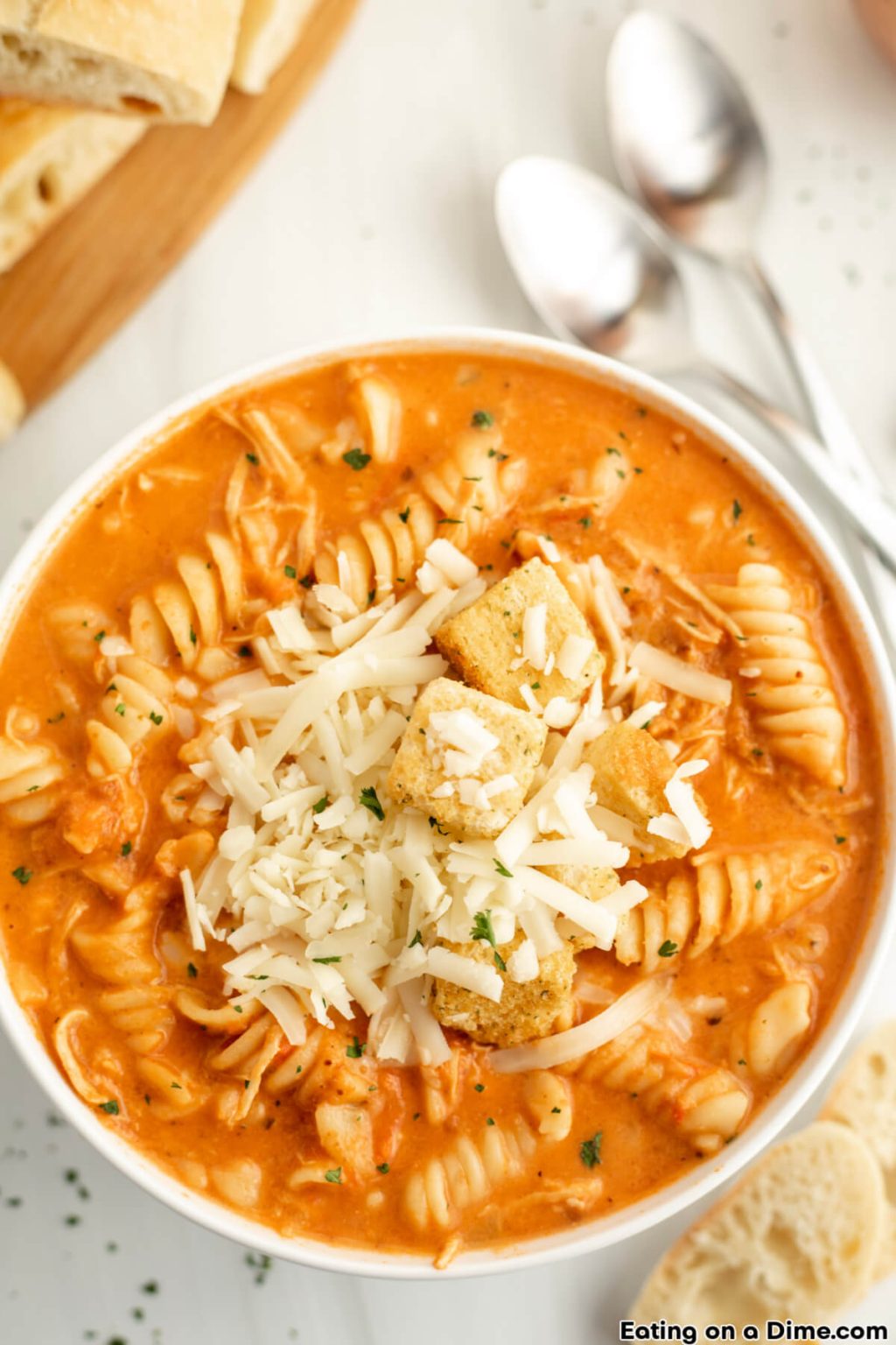 Crockpot Chicken Parmesan Soup Recipe