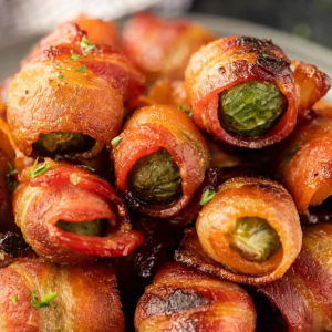 Bacon Wrapped Brussel Sprouts