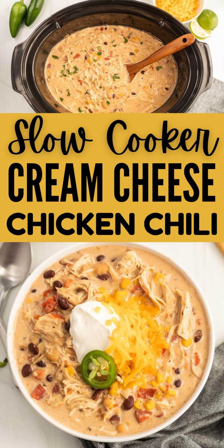 Crockpot Cream Cheese Chicken Chili Recipe - easy dinner idea
