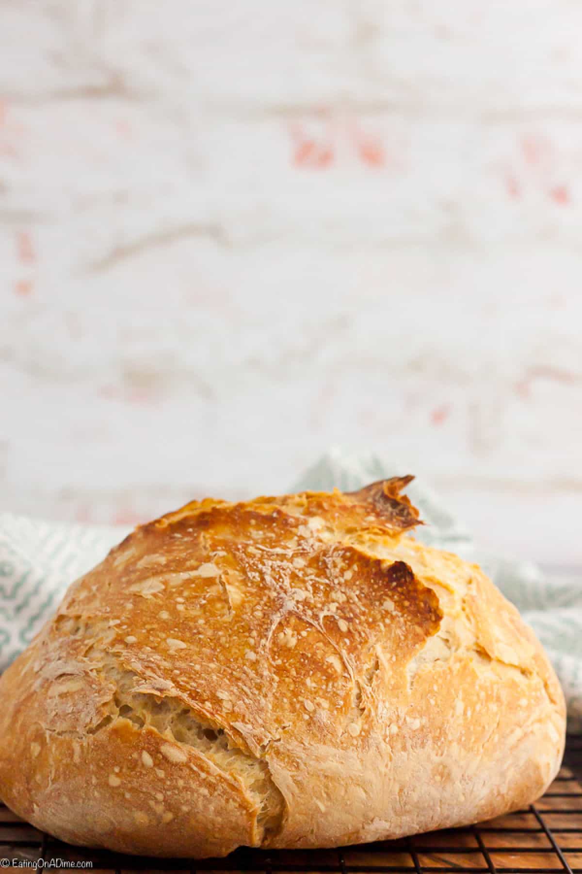 Artisan Bread on a cooling rack