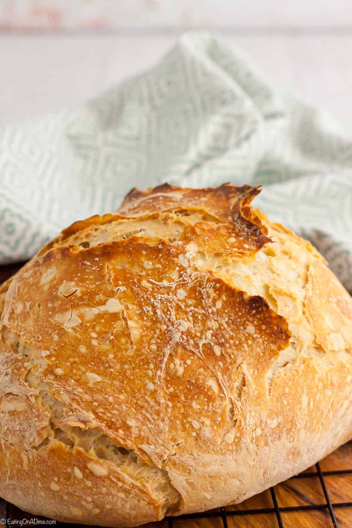 Artisan Bread on a cooling rack