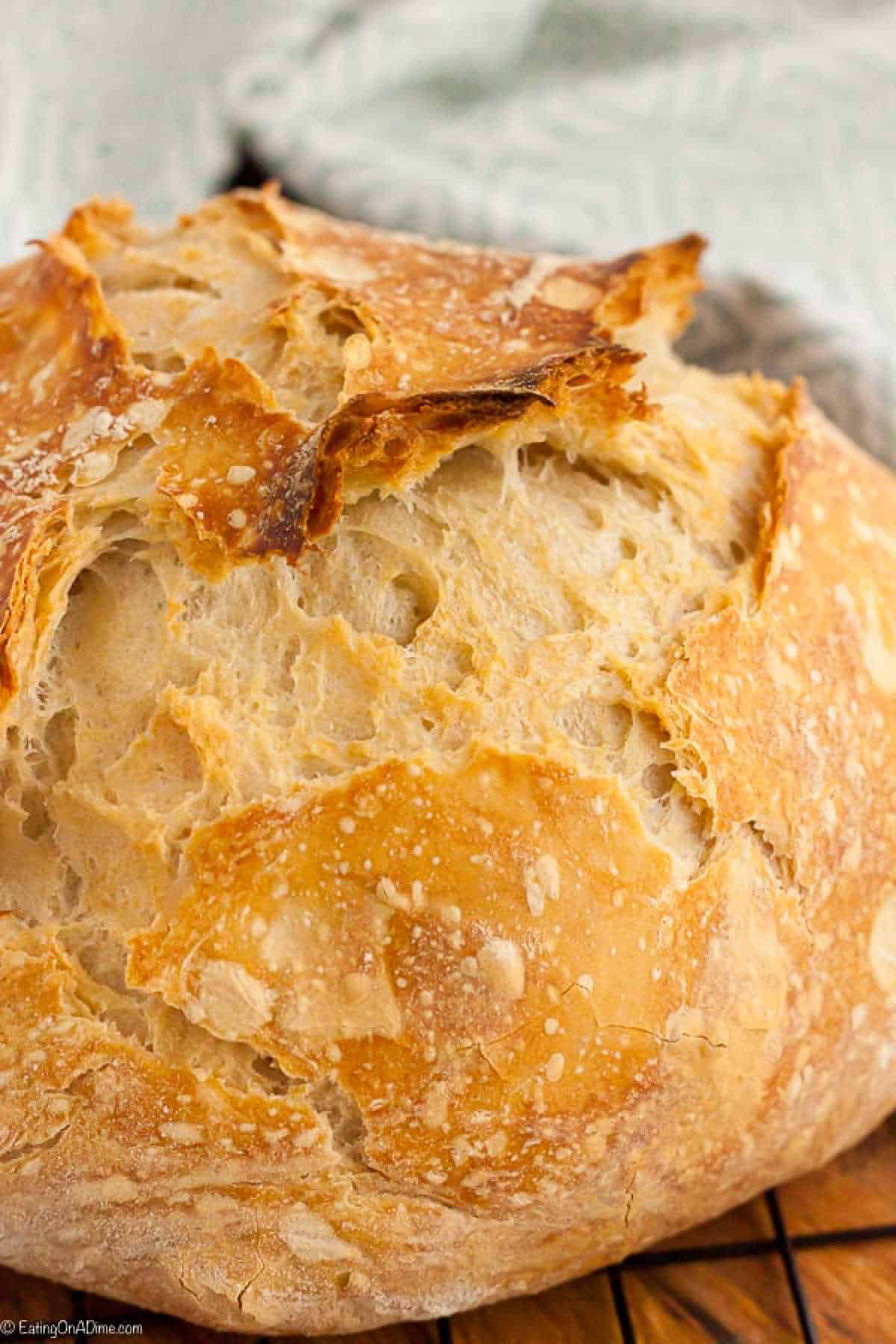 Artisan Bread on a cooling rack