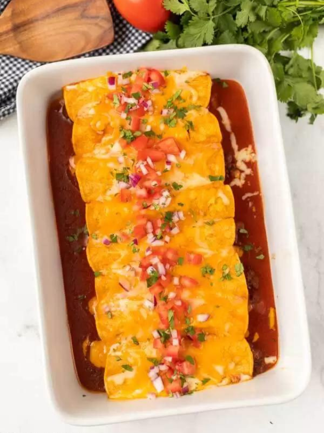 Easy Ground Beef Enchiladas Recipe Eating On A Dime 