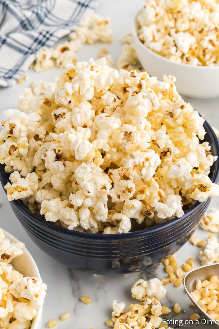 Kettle Corn Popcorn Recipe - Eating on a Dime