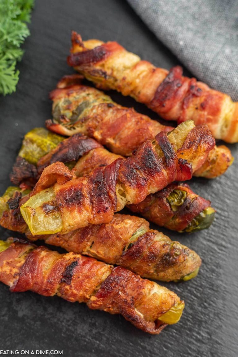 Bacon Wrapped Pickles - 3 Ingredients