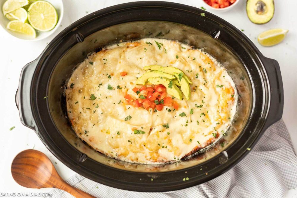 Crock Pot Chicken Enchilada Casserole Recipe - Easy Enchiladas