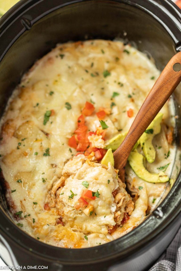 Crock Pot Chicken Enchilada Casserole Recipe - Easy Enchiladas