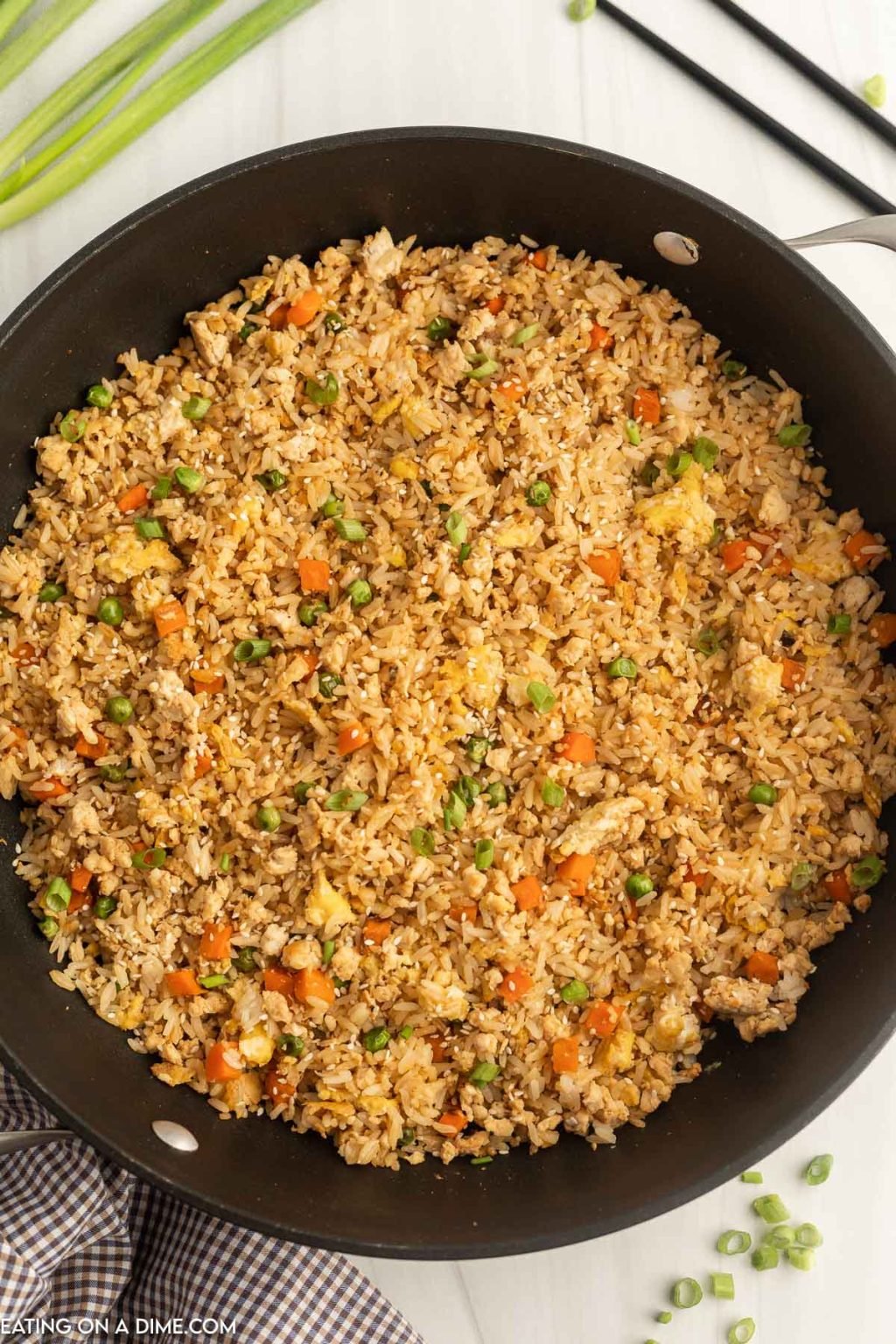 Ground Chicken Fried Rice - Easy Ground Chicken Fried Rice