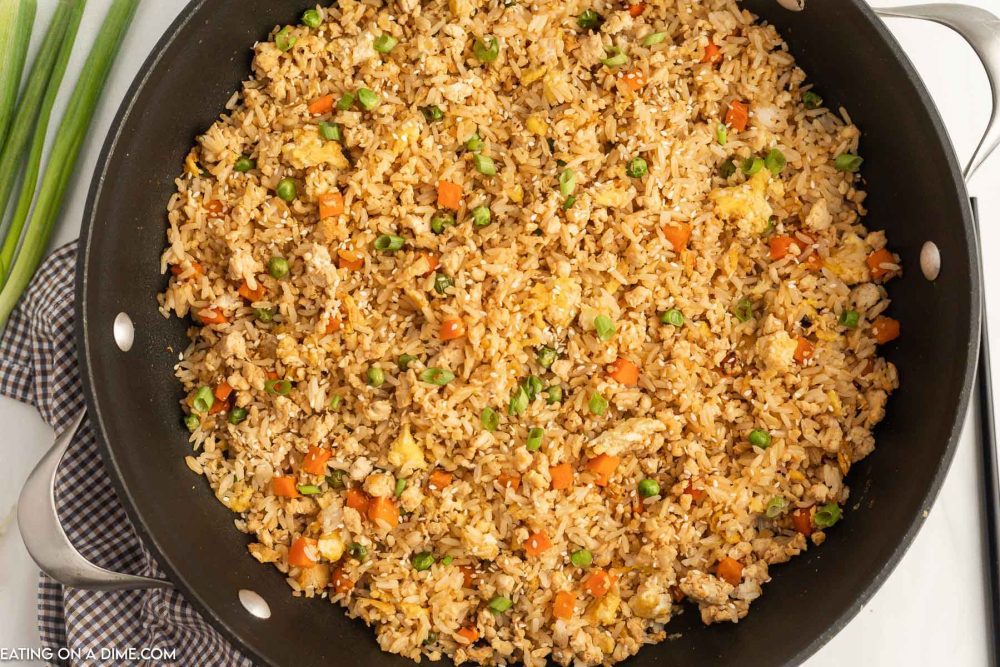 Ground Chicken Fried Rice - Easy Ground Chicken Fried Rice