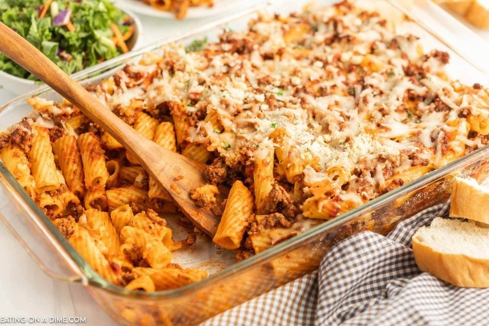 Easy Pasta Bake - freezer friendly and easy to make