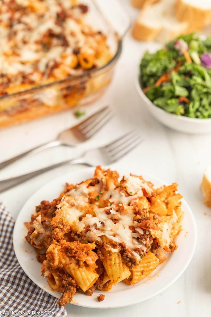 Easy Pasta Bake - freezer friendly and easy to make