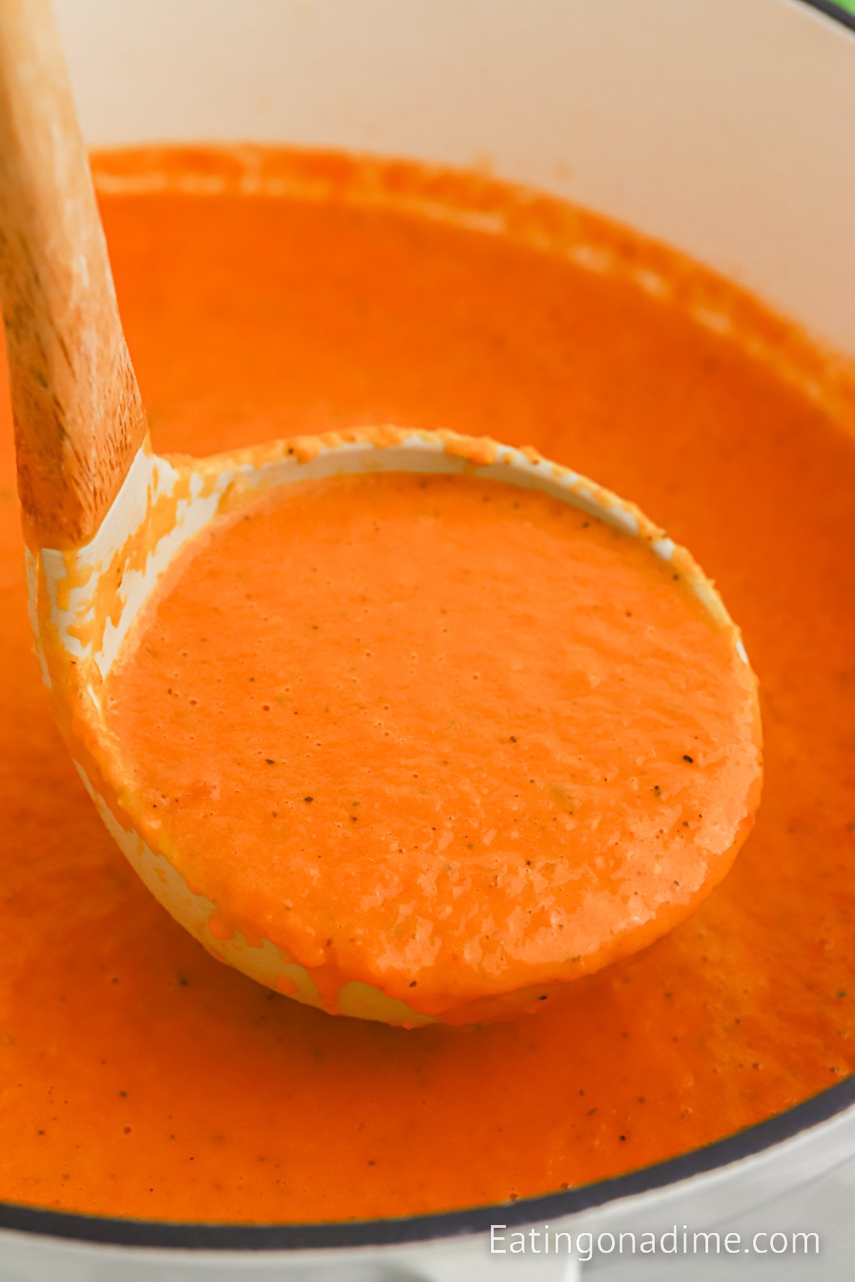Panera Bread Creamy Tomato Soup Copycat Recipe [VIDEO] - S&SM