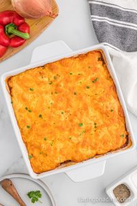 Sloppy Joe Cornbread Casserole - Eating On A Dime