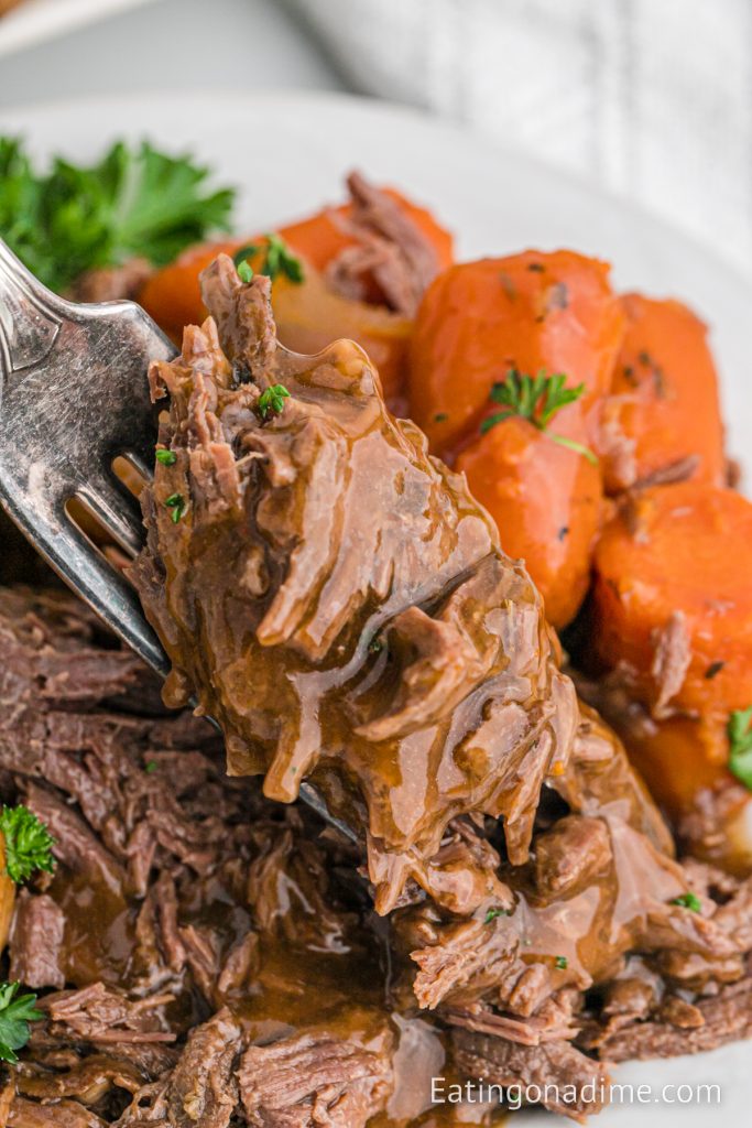 Slow Cooker Venison Roast - Eating On A Dime