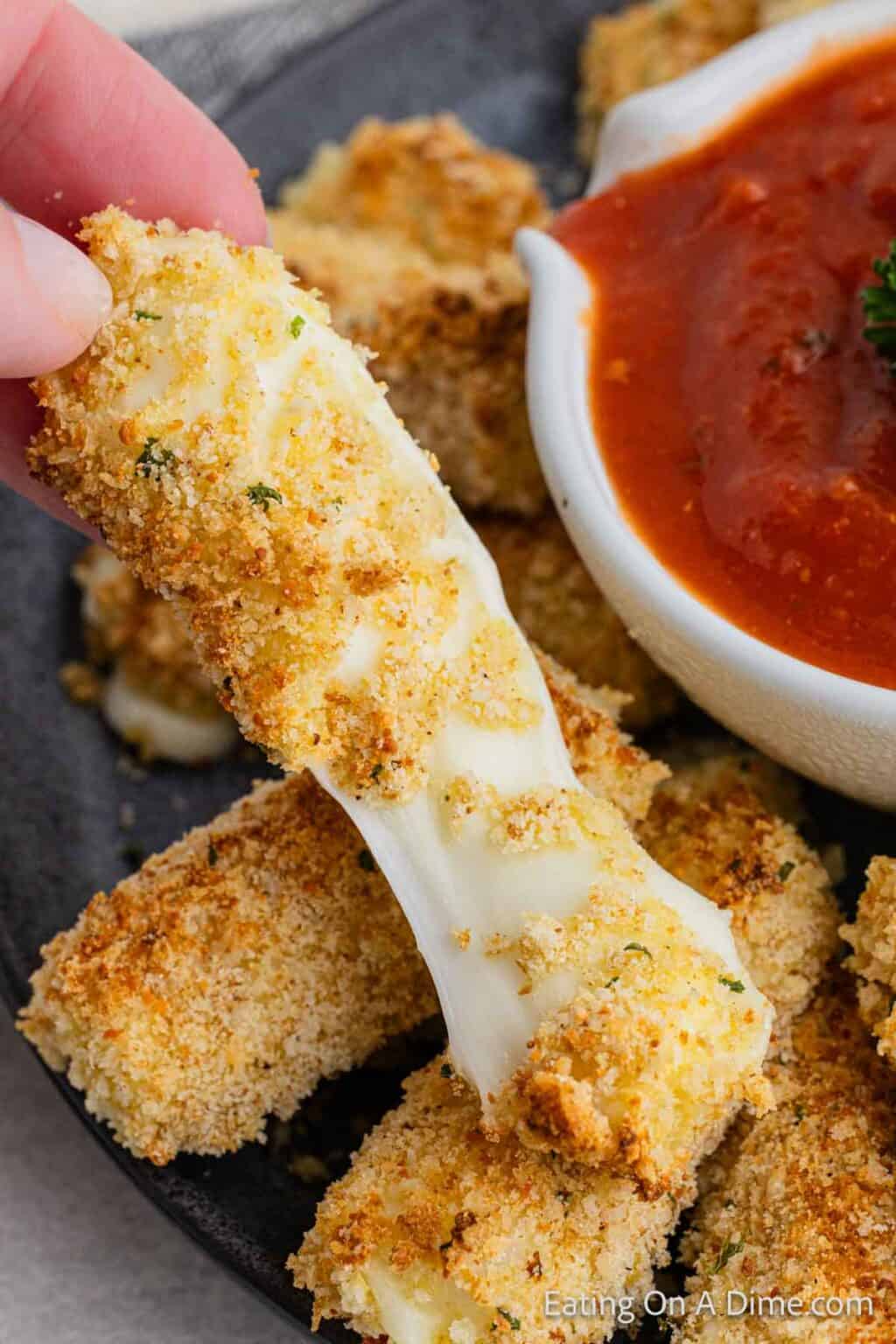 Homemade Mozzarella Sticks, Baked or Fried