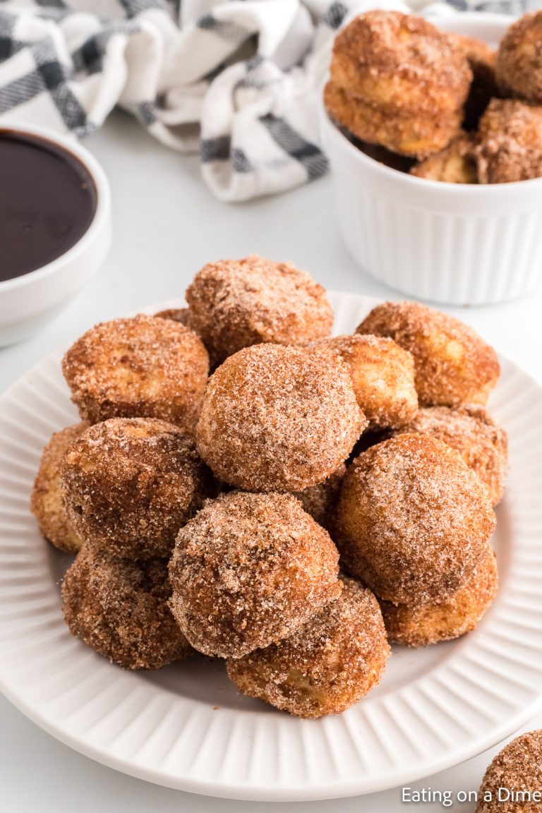 Air Fryer Donut Holes Eating on a Dime