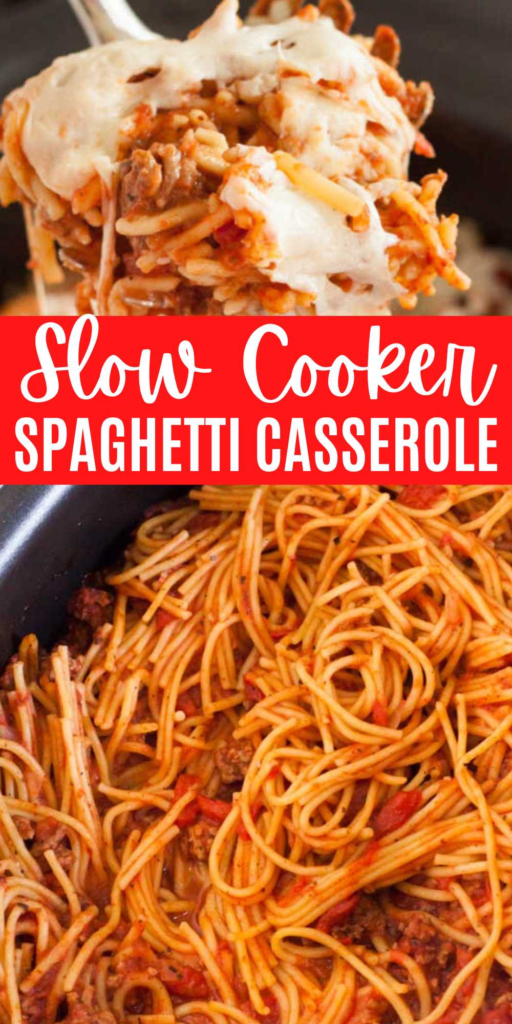 Crock Pot Spaghetti Recipe - The Cookie Rookie®