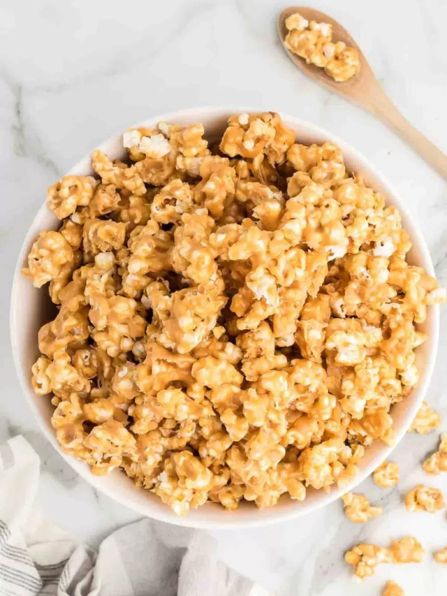 Peanut Butter Popcorn Recipe - Eating on a Dime