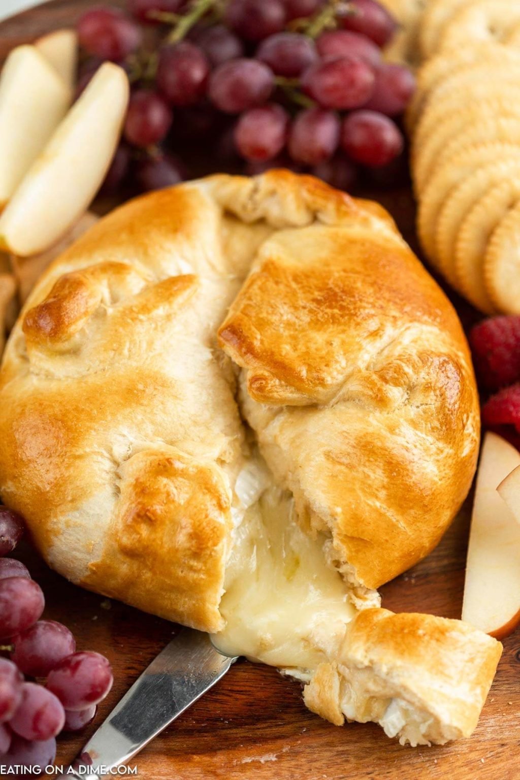 Baked Brie In Crescent Rolls Eating On A Dime   Baked Brie 10 1024x1536 