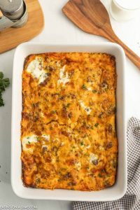 Paula Deen Breakfast Casserole Recipe - Eating on a Dime