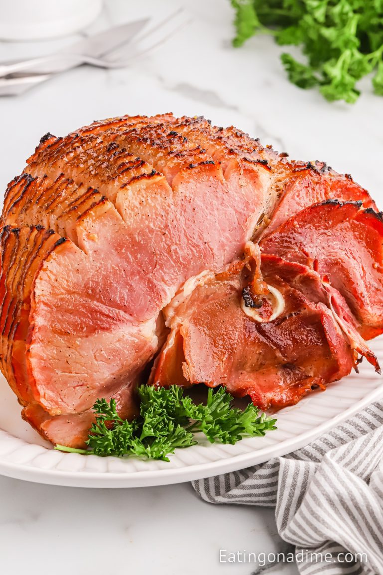 Bourbon Glazed Ham Recipe - Eating on a Dime