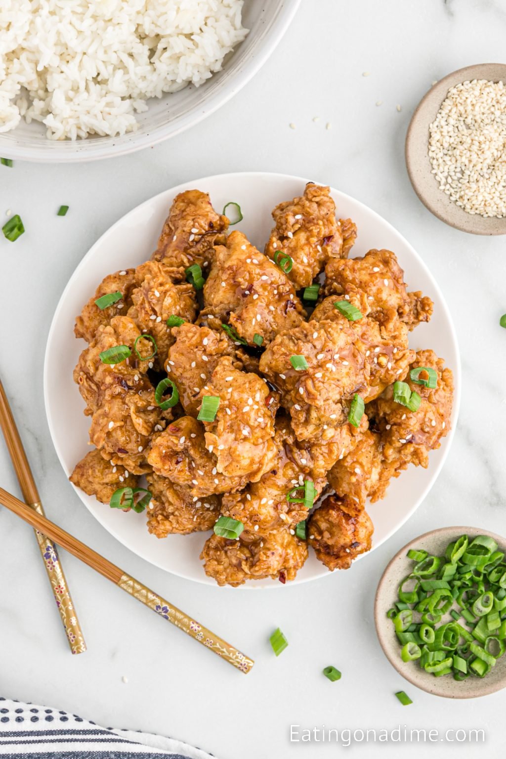 Crispy Honey Chicken Recipe - Eating On A Dime