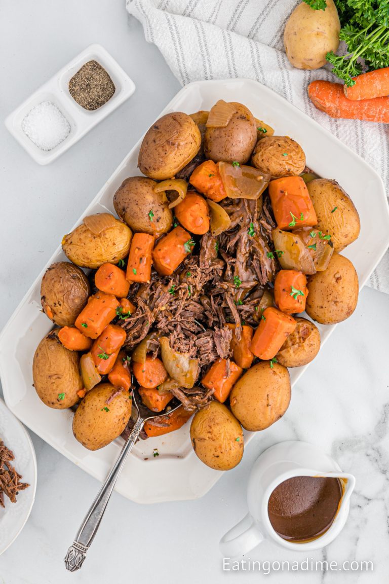 Slow Cooker Venison Roast - Eating On A Dime