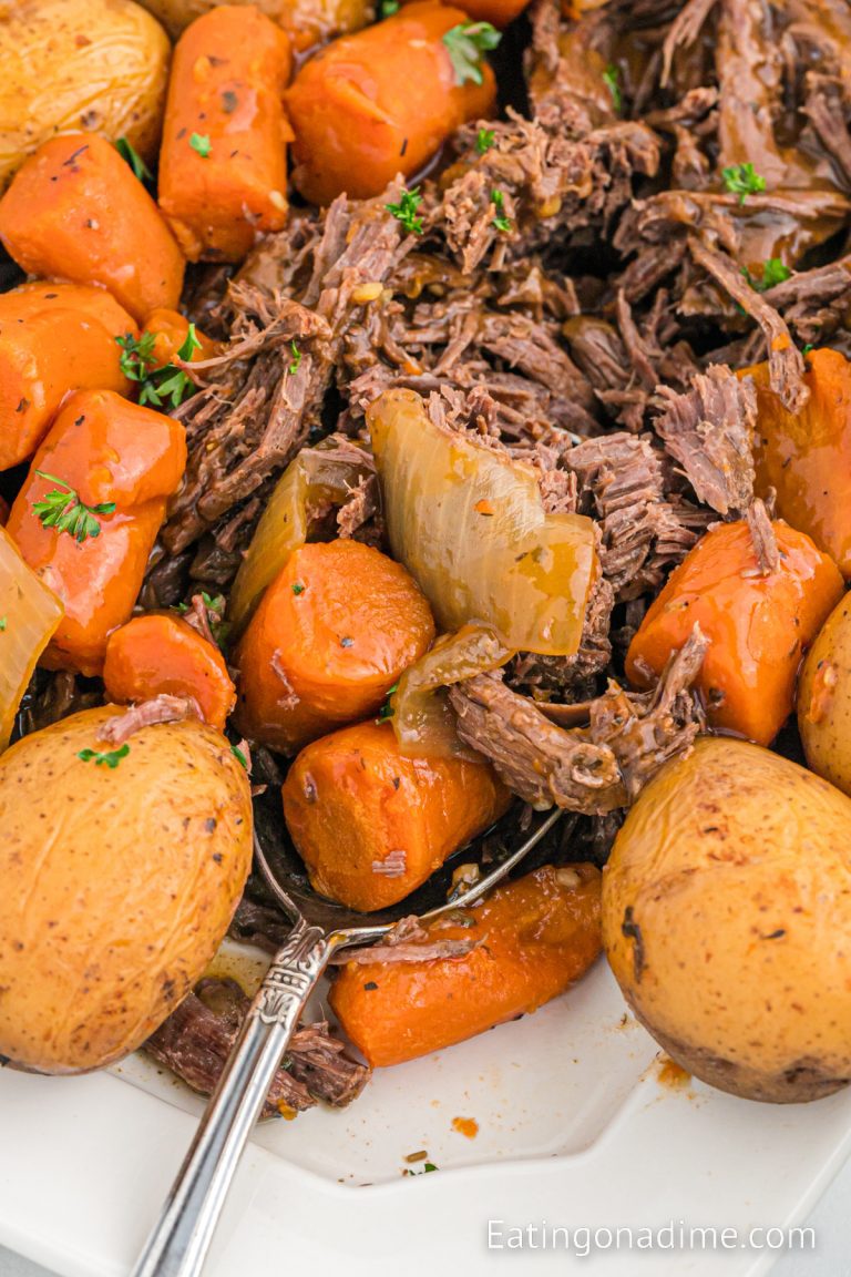 Slow Cooker Venison Roast - Eating on a Dime