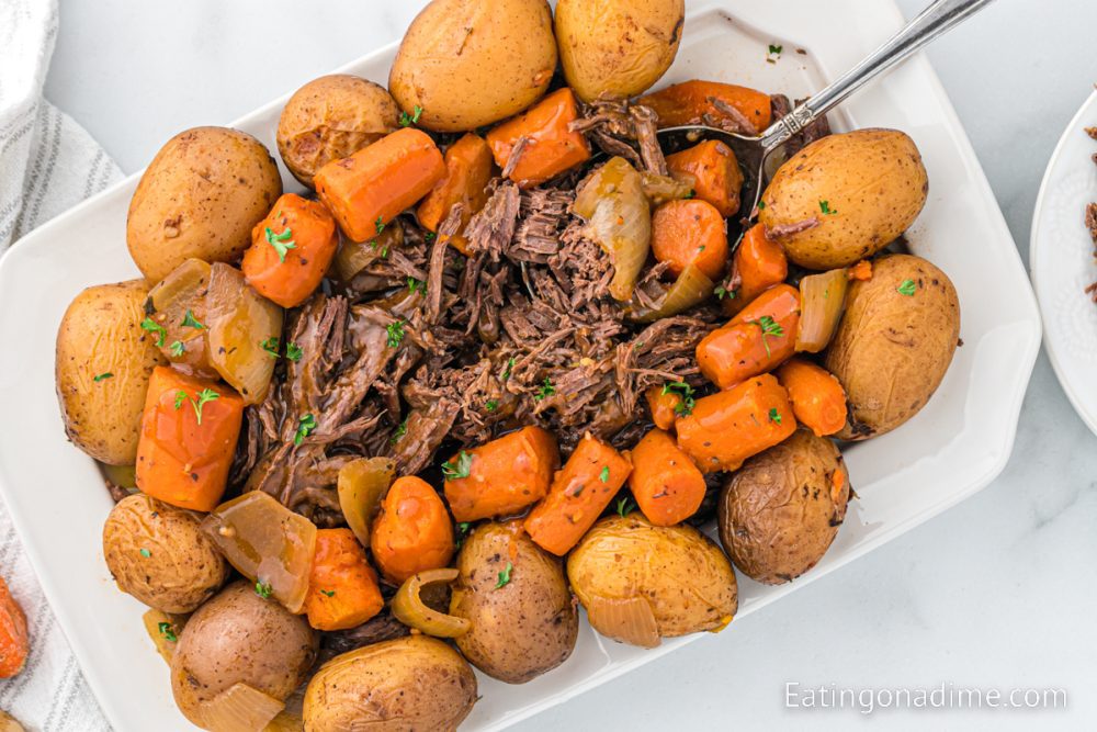 Slow Cooker Venison Roast - Eating on a Dime