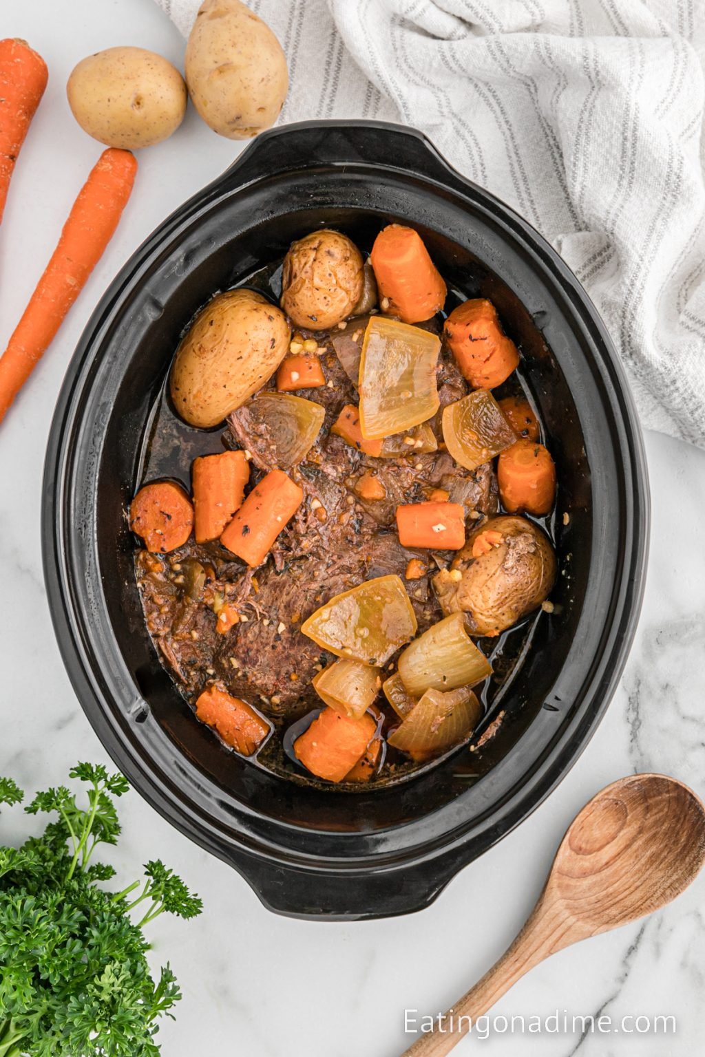 Slow Cooker Venison Roast Eating on a Dime