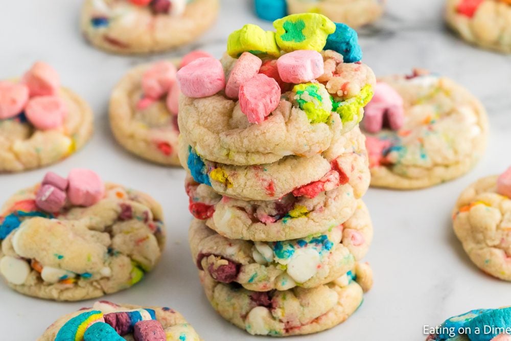 Lucky Charms Cookies - Eating on a Dime