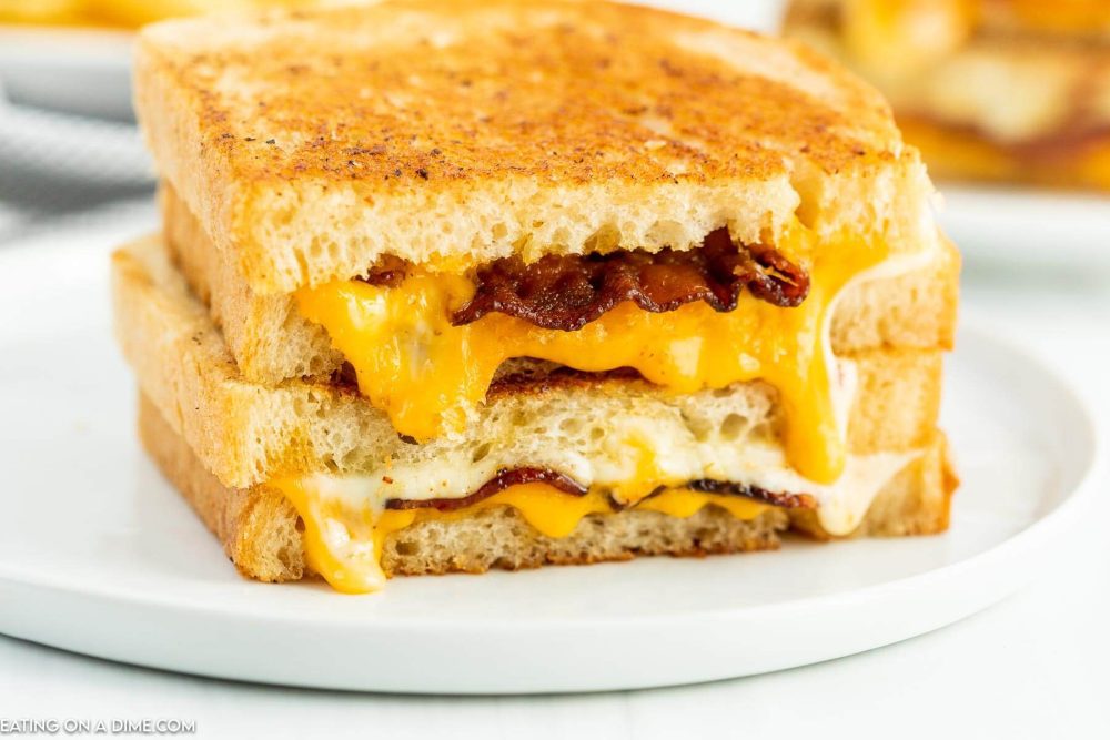 Bacon Grilled Cheese Recipe - Eating on a Dime