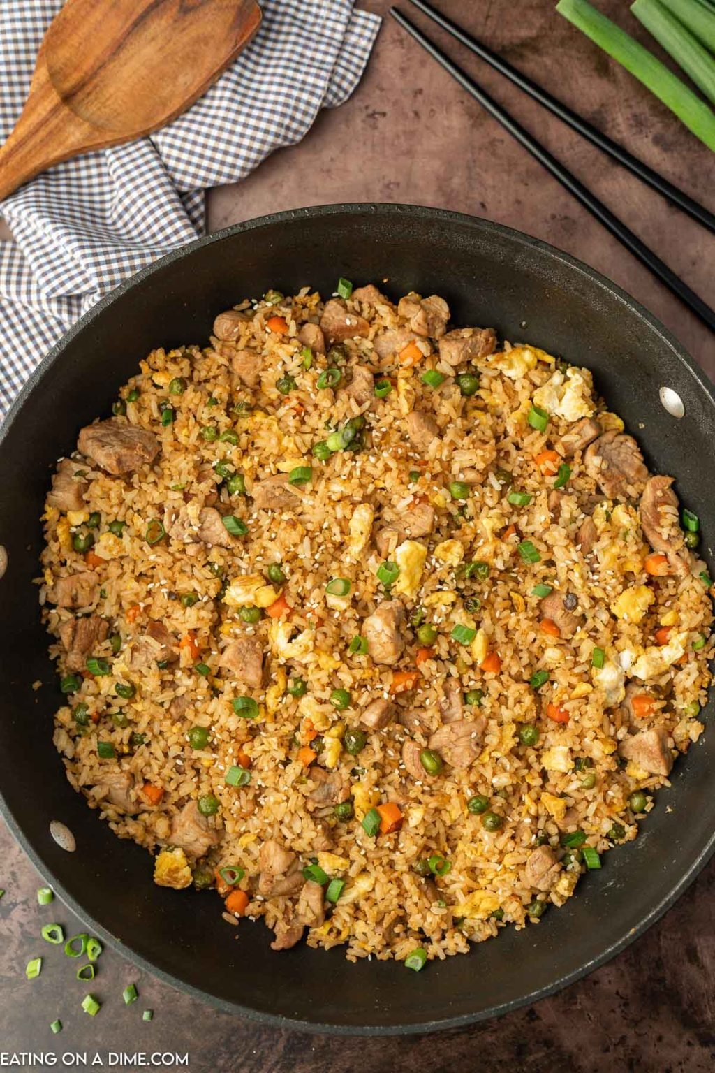 Pork Fried Rice Recipe - Eating on a Dime