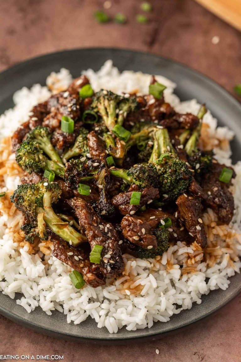 Beef and Broccoli with Homemade Sauce - Eating on a Dime